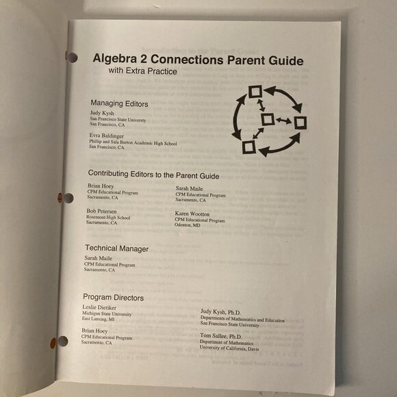 ALGEBRA 2 CONNECTIONS PARENT GUIDE WITH EXTRA PRACTICE By Kysh Dietiker - Picture 7 of 16